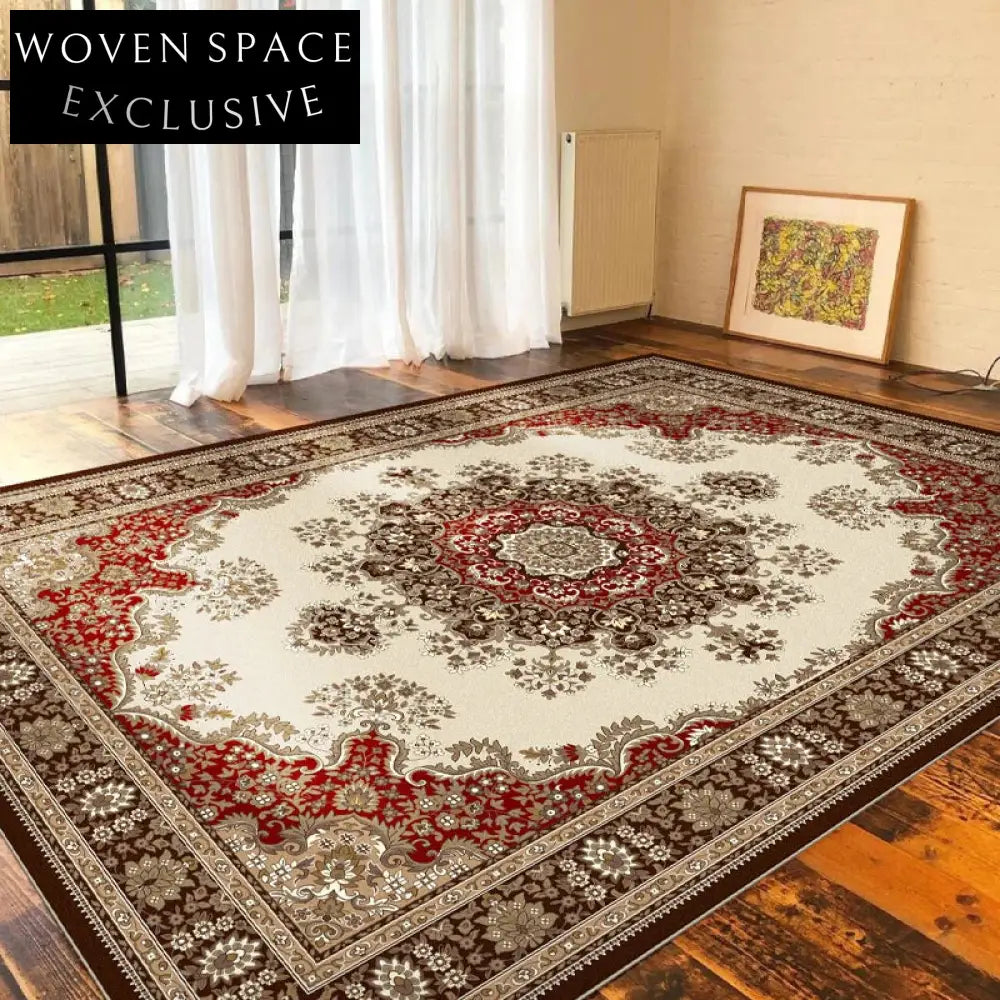 Thick Modern Living Room Area Rug Anti-Slip Custom Floor Carpet