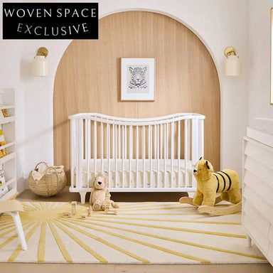 Thickened Sun Stripes Cartoon Design Children's Bedroom Study Area Rug