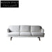 Chic White Boucle Nordic Sofa Modern Wooden Frame Living Room Furniture