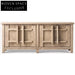 Timeless Retro Solid Wood 4-Door Storage Console Sideboard Cabinet