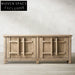 Timeless Retro Solid Wood 4-Door Storage Console Sideboard Cabinet