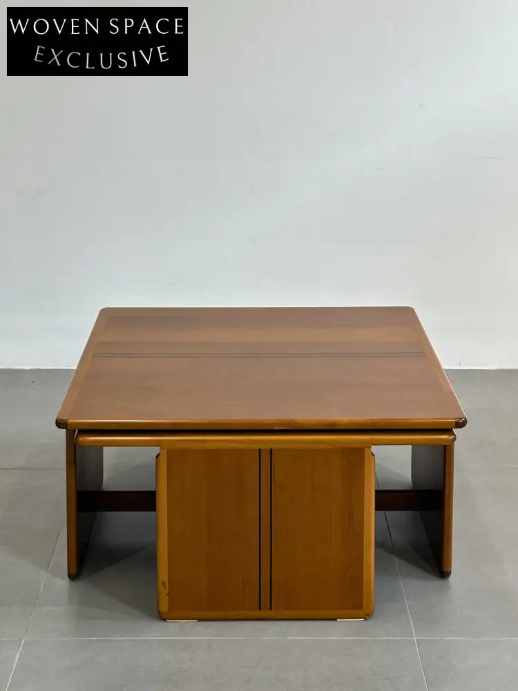 Tobia Scarpa And Afra Scarpa Coffee Table With Side Tables by Maxalto