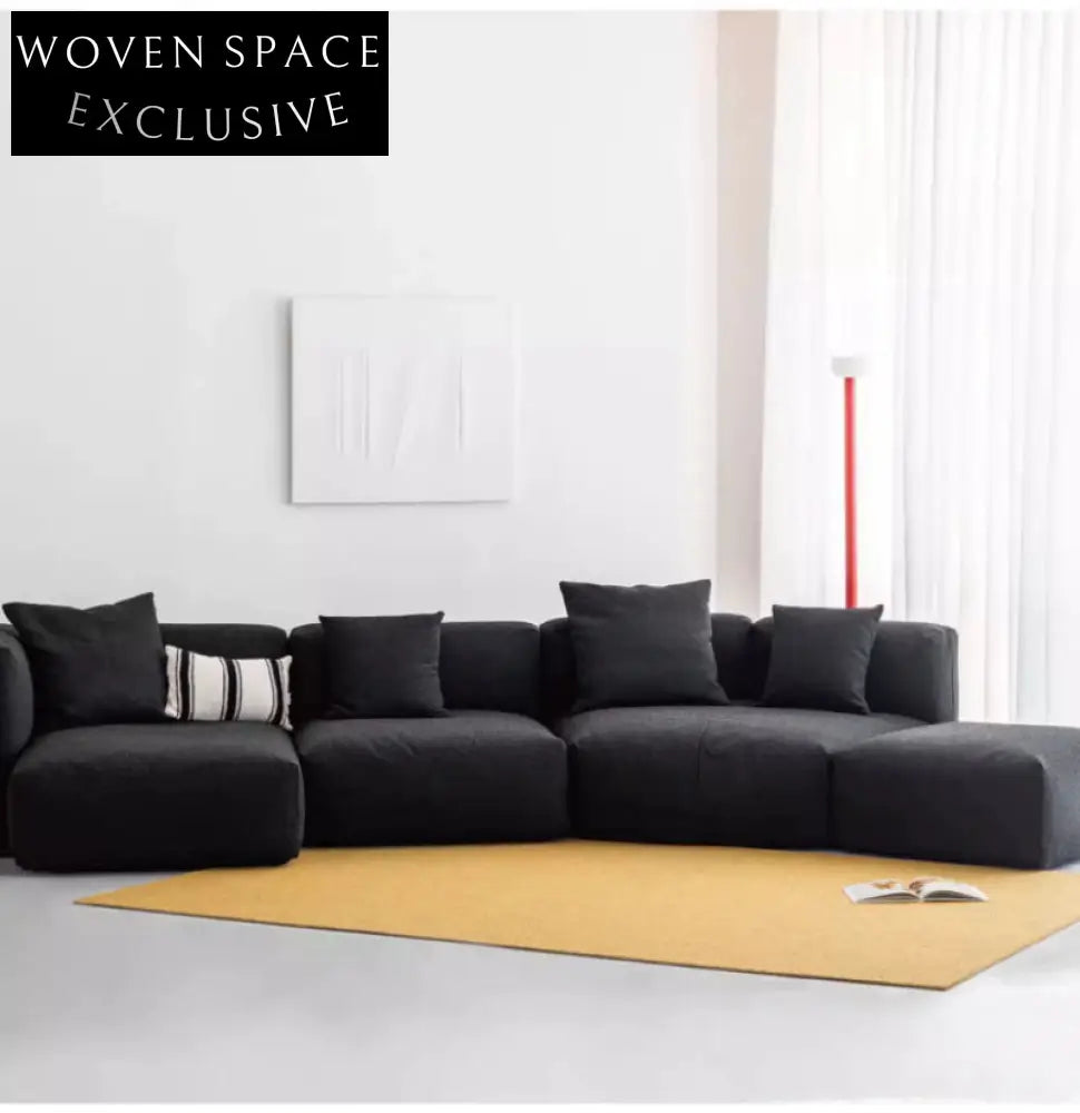 tofu block sofa special-shaped corner module combination detachable and washable designer creative fabric sofa