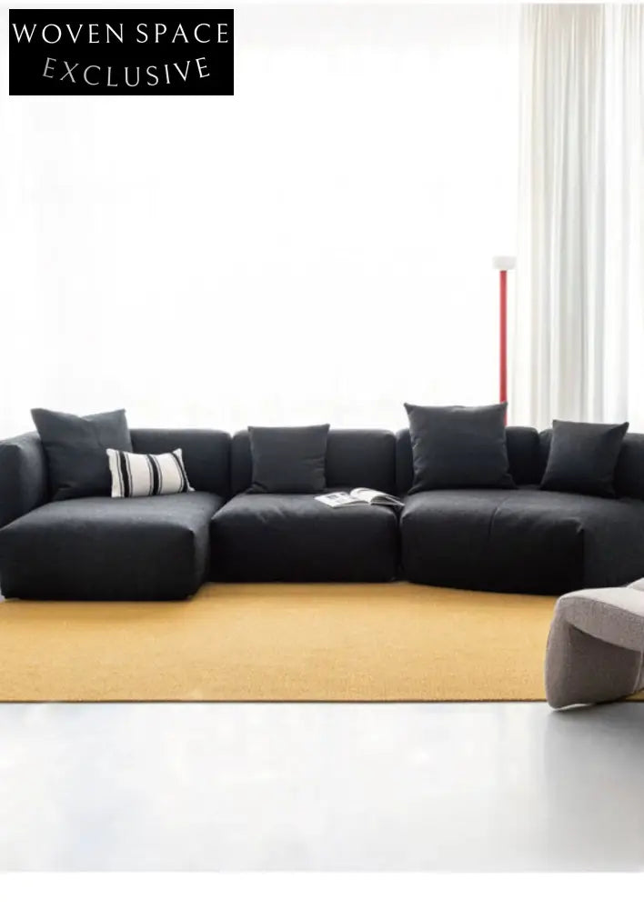tofu block sofa special-shaped corner module combination detachable and washable designer creative fabric sofa
