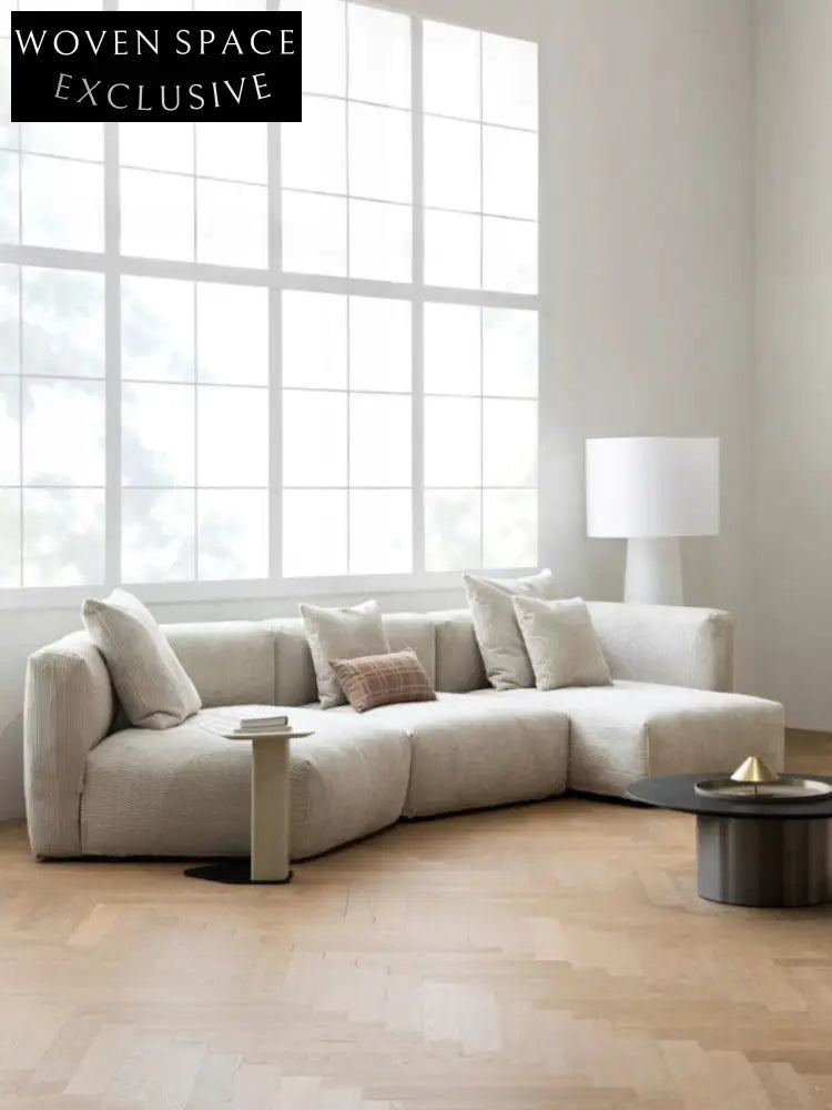 tofu block sofa special-shaped corner module combination detachable and washable designer creative fabric sofa
