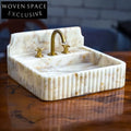Tommaso Calacatta Gold Custom Luxury Viola Marble Sink