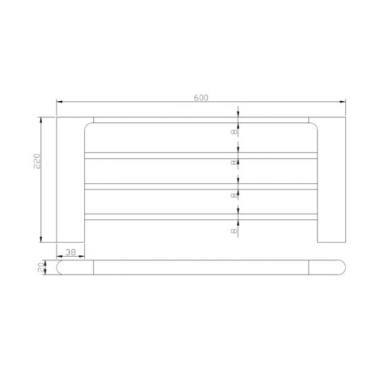 AU Towel Rack 600mm