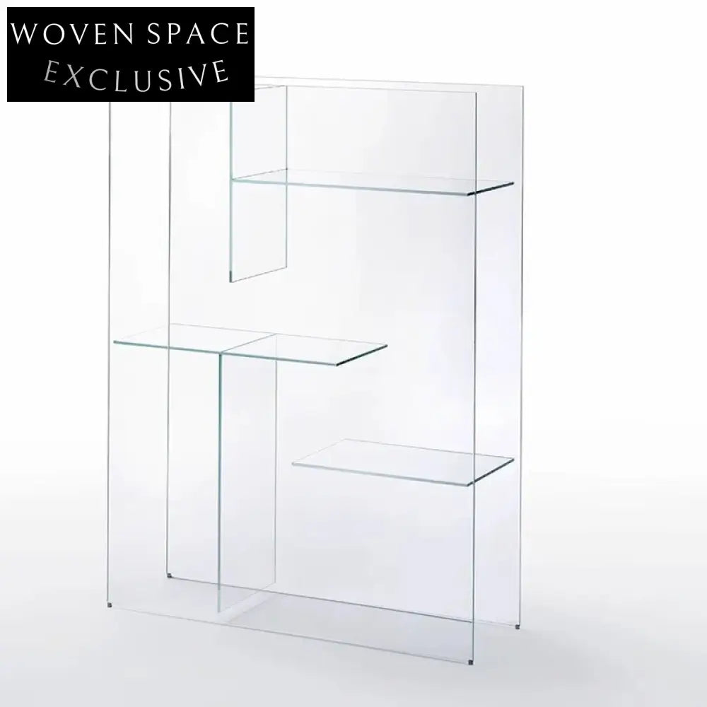 Transparent Acrylic Display Cabinet, Modern Living Room Storage Console Bookshelf Showcase
