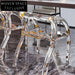 Transparent Acrylic Ice-Shaped Arm Dining Chair for Elegant Indoor & Outdoor Events