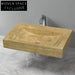 Travertine Natural Stone Sink Carrara Marble Powder Room Sink