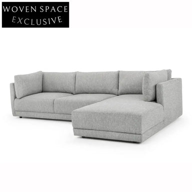 CLC2938-FA 3 Seater Right Chaise Fabric Sofa - Graphite Grey