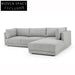 CLC2938-FA 3 Seater Right Chaise Fabric Sofa - Graphite Grey