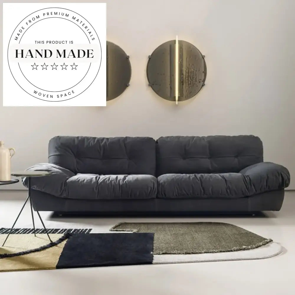 Tufted Fabric Upholstered Italian Design Modern Luxury Sectional Sofa