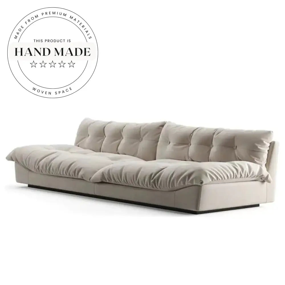 Tufted Fabric Upholstered Italian Design Modern Luxury Sectional Sofa