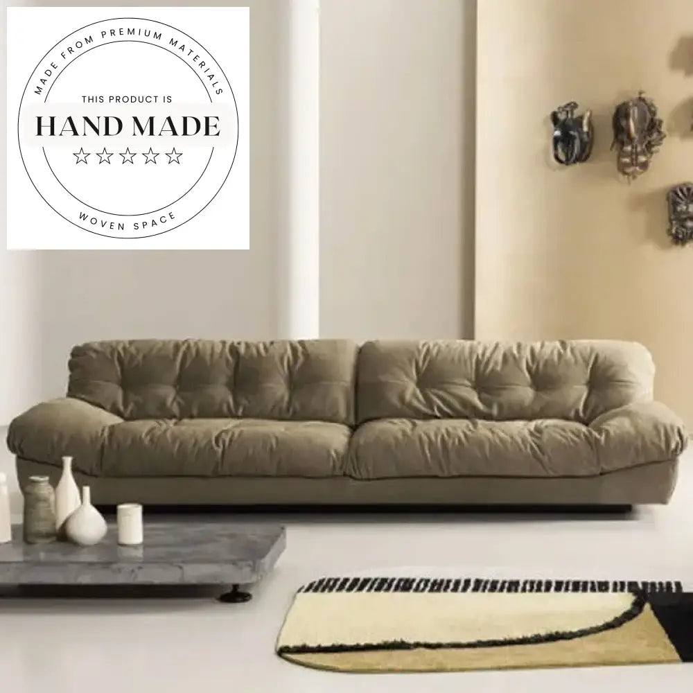Tufted Fabric Upholstered Italian Design Modern Luxury Sectional Sofa