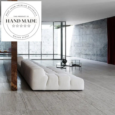 Tufted Italian Modern Modular Sectional L-Shape Fabric Convertible Recliner Sofa