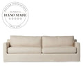 Tufted Linen Fabric Modern Villa Resort Living Room Sofa Set