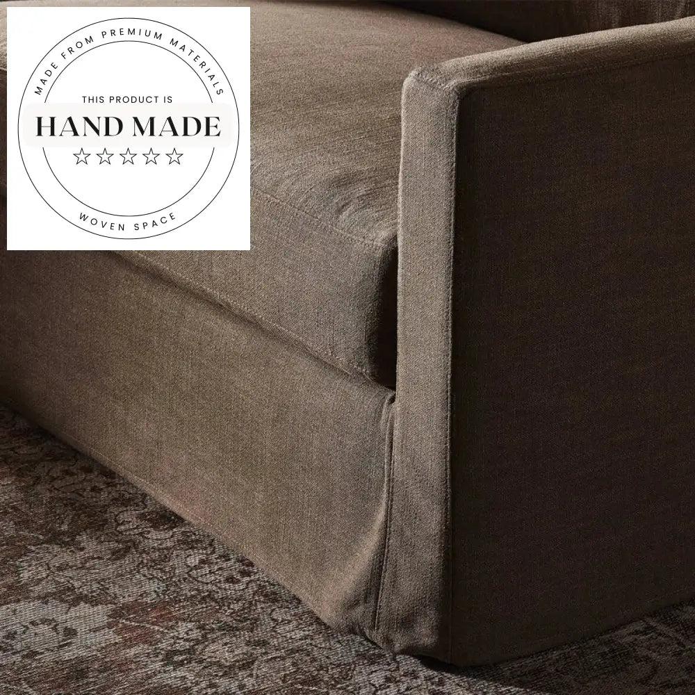 Tufted Linen Fabric Modern Villa Resort Living Room Sofa Set