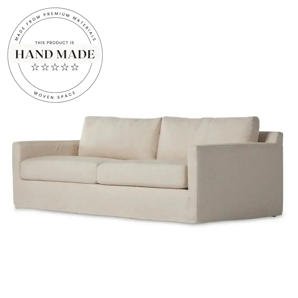 Tufted Linen Fabric Modern Villa Resort Living Room Sofa Set