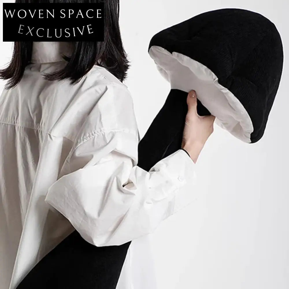 Ultra-Soft J-Shaped Long Sofa Cushion Pillow with Whimsical Mushroom Design