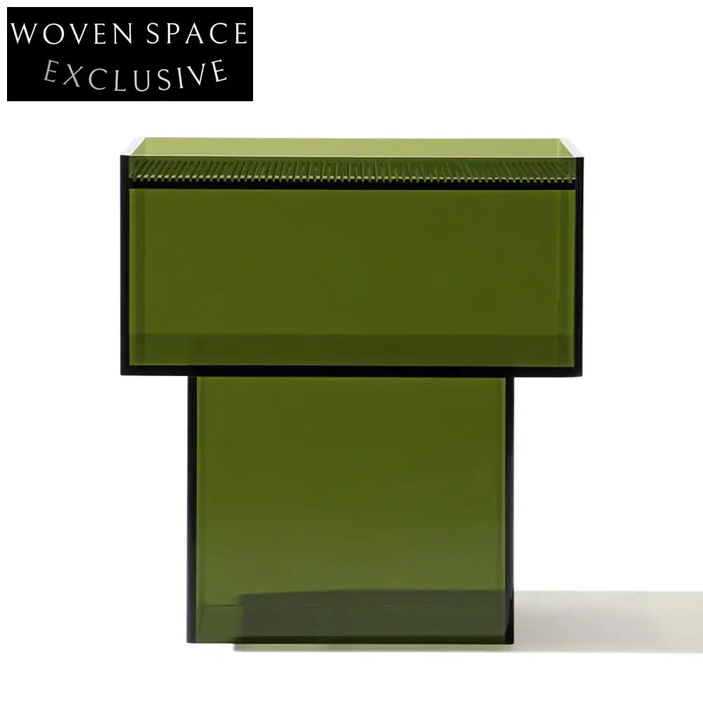 Unique Clear Acrylic Frame Living Room Side Coffee Table with Creative Design