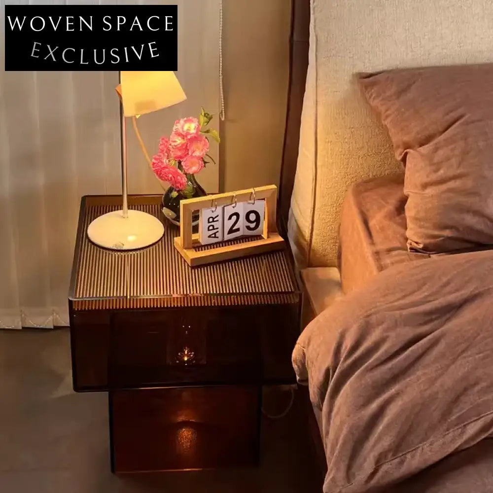 Unique Clear Acrylic Frame Living Room Side Coffee Table with Creative Design