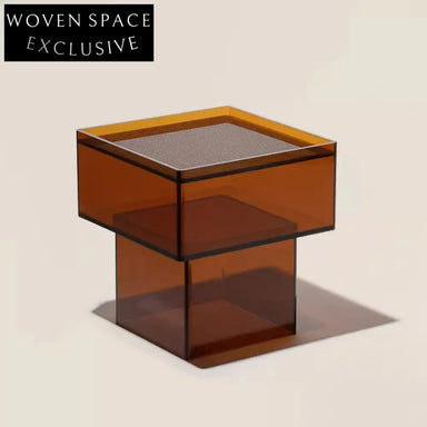 Unique Clear Acrylic Frame Living Room Side Coffee Table with Creative Design