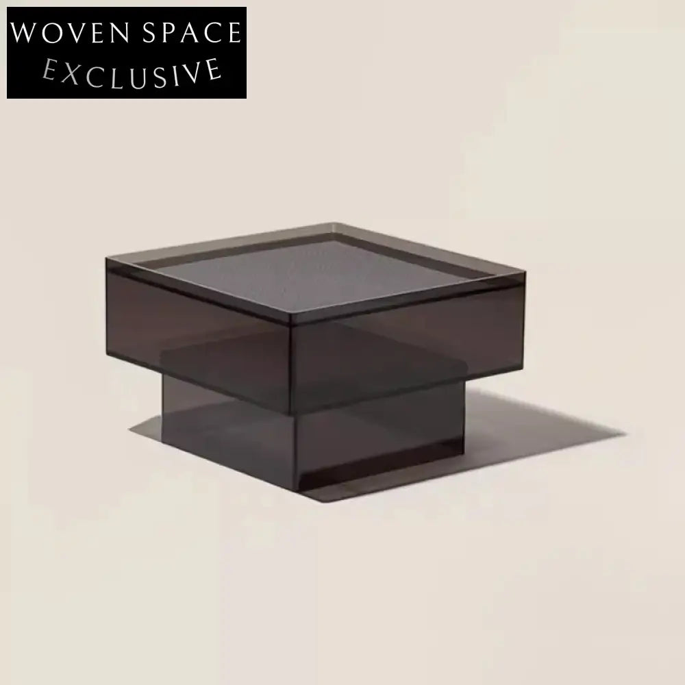 Unique Clear Acrylic Frame Living Room Side Coffee Table with Creative Design