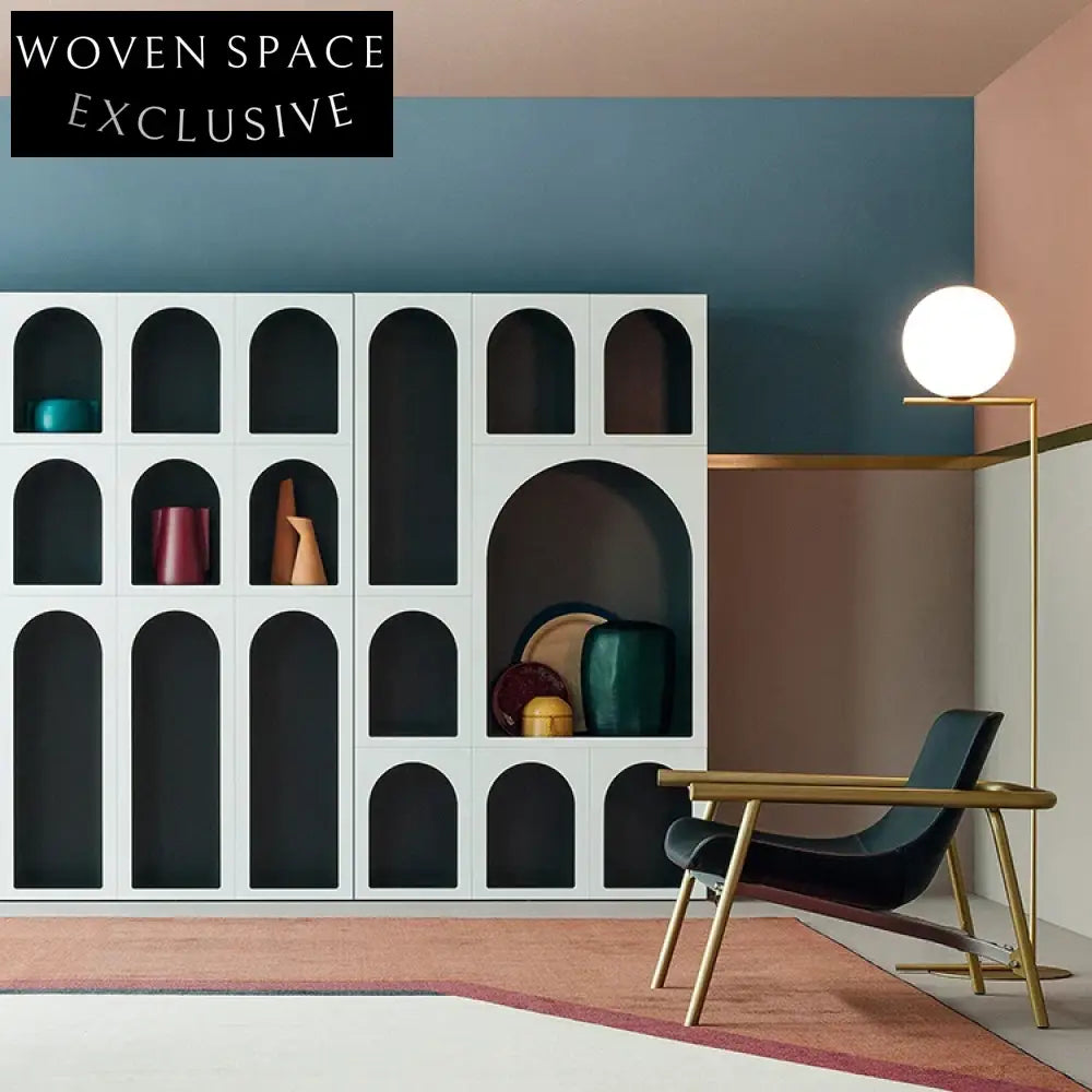 Unique Creative Plywood Display Side Storage Cabinet for Living Room