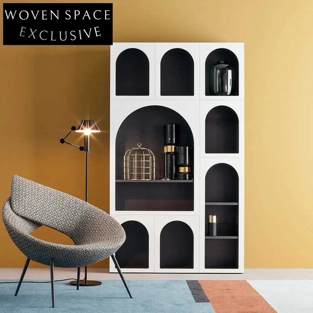Unique Creative Plywood Display Side Storage Cabinet for Living Room