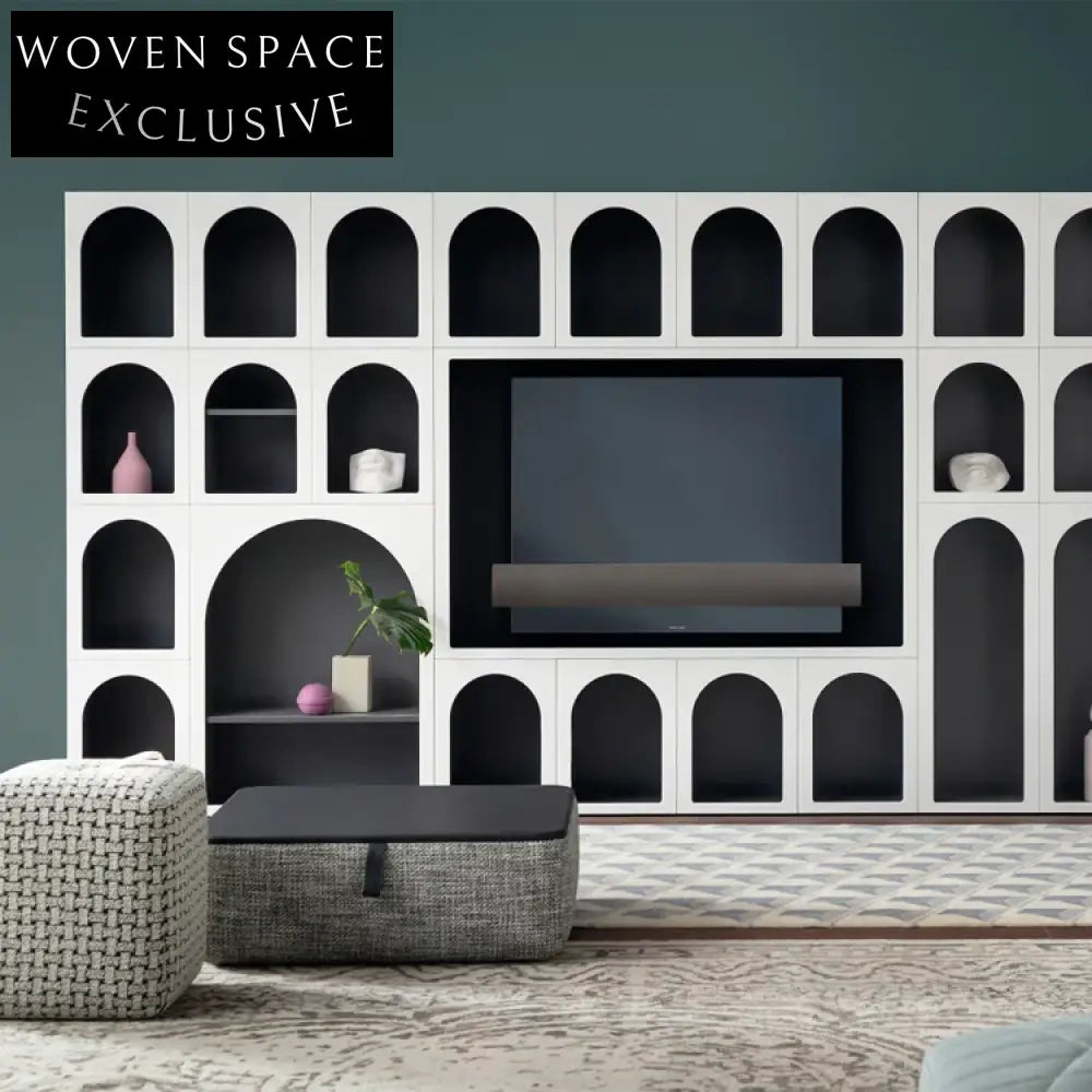 Unique Creative Plywood Display Side Storage Cabinet for Living Room