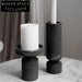 Unique Handmade Black Marble Candlestick Holder for Elegant Home Decor