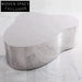 Unique Industrial Stainless Steel Irregular Metal Living Room Coffee Table