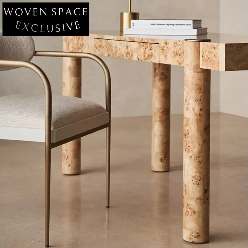 Unique Irregular Designer Executive Wooden Home Office Computer Writing Desk
