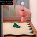 Unique Irregular Shaped Polyester Area Rug for Chic Living Room Bedroom