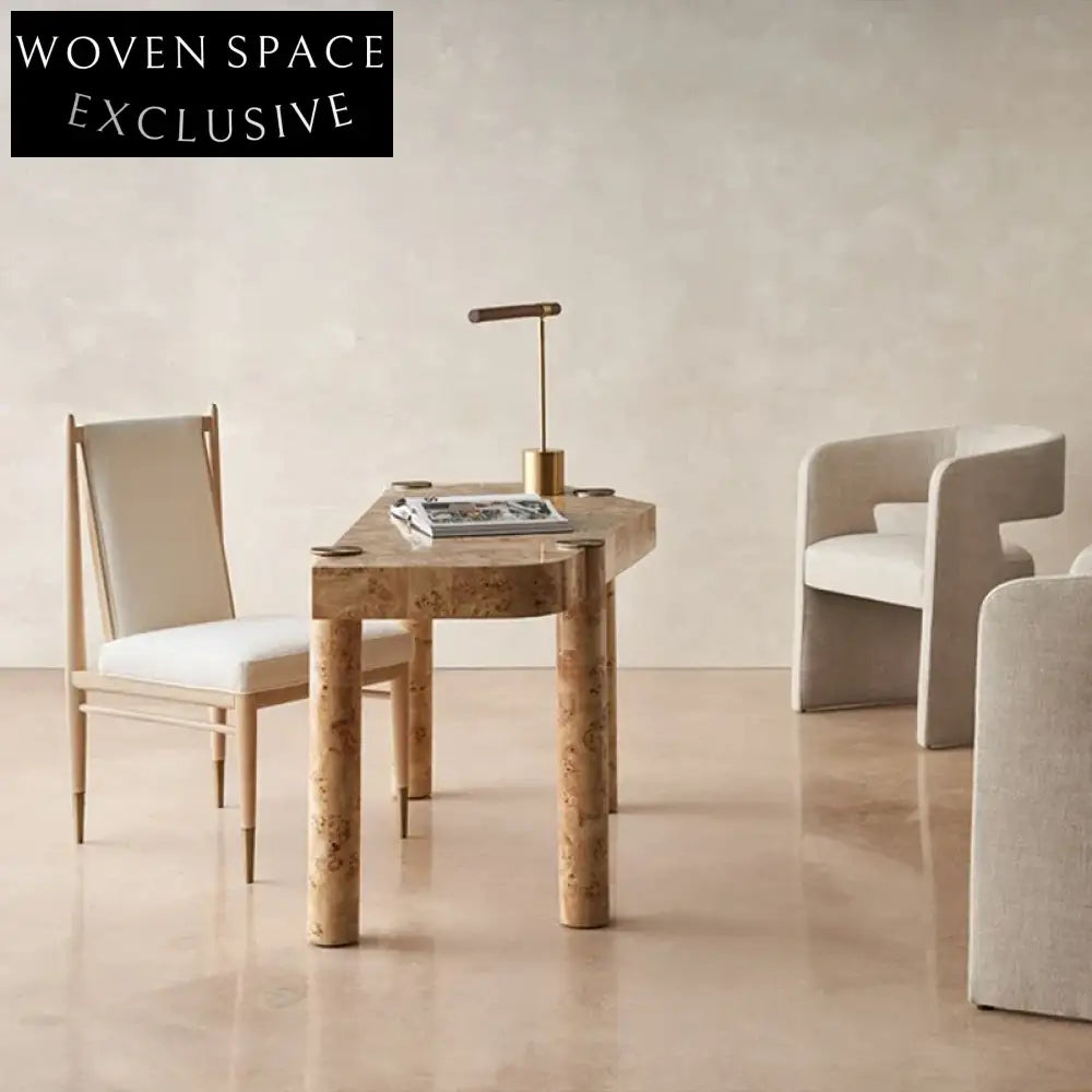 Unique Irregularity Designer Executive Wooden Home Office Computer Work Desk