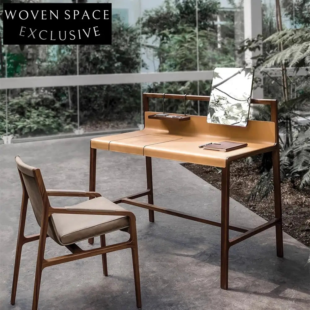 Unique Multi-functional Ash Leather Top Dressing Table for Home & Vanity