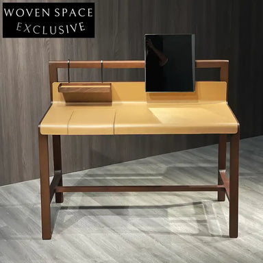 Unique Multi-functional Ash Leather Top Dressing Table for Home & Vanity