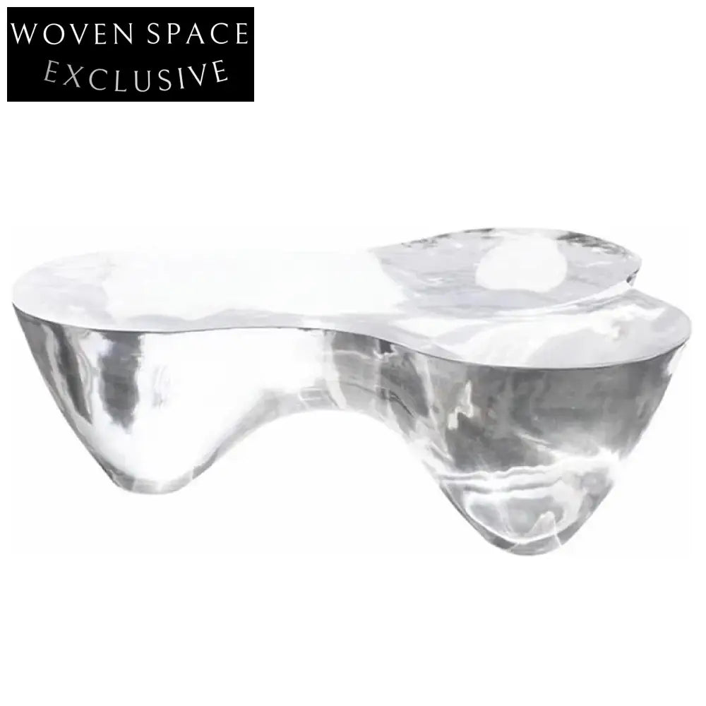 Unique Transparent Epoxy Resin Coffee Table for Modern Living Room Decor