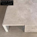 Unique Travertine Marble Hole Top Coffee Table for Modern Living Rooms
