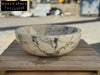 Valentino 24Calacatta Viola round bowl marble Wash basin
