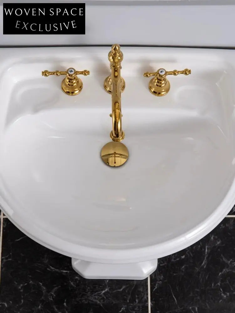 Varese Dietao Pedestal Basin Retro Style Three-Hole