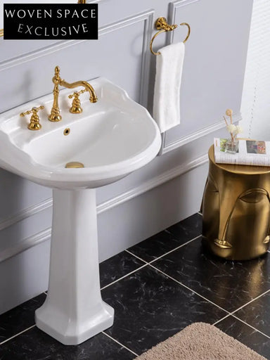 Varese Dietao Pedestal Basin Retro Style Three-Hole