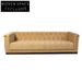 Luxurious Chesterfield Velvet Sofa Couch - Elegant Oak Wood Frame, 3-Seater