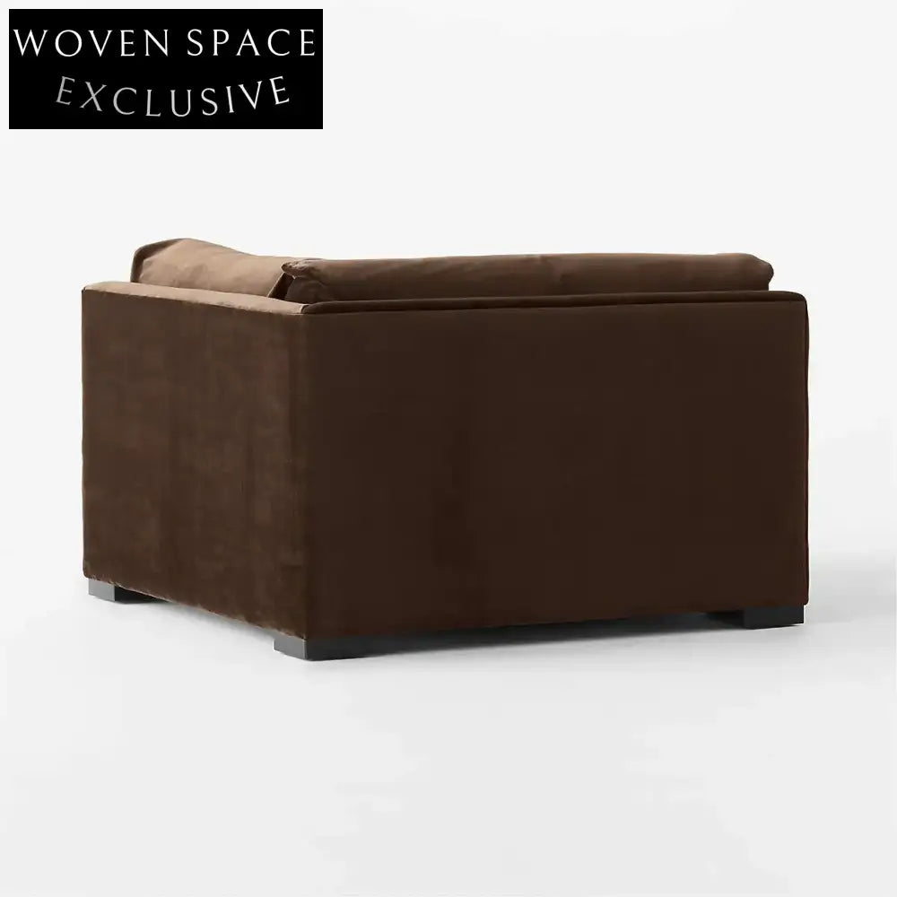 Modern Velvet Corner Sofa Chair - Luxury Living Room Seating Set