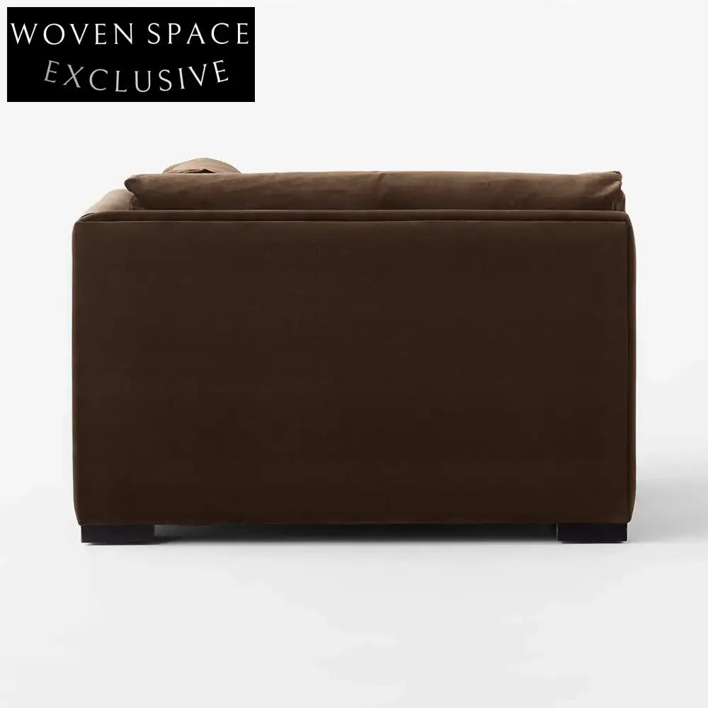 Modern Velvet Corner Sofa Chair - Luxury Living Room Seating Set