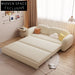 Velvet Fabric Folding Sofa Bed for Living Room, Space-Saving Convertible Lounger