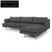Venga 3 Seater With Right Chaise - Metal Grey