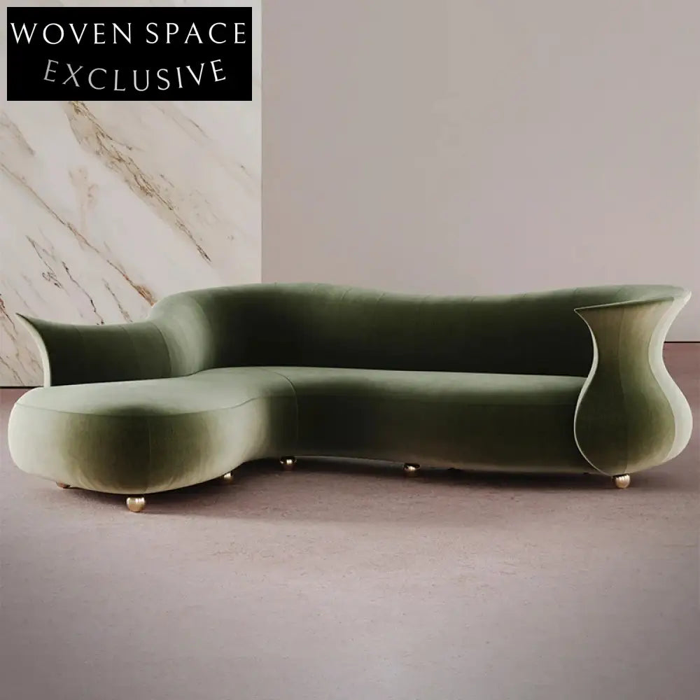 Versatile Green Fabric Reclining Modular Sofa for Modern Living Spaces Couch