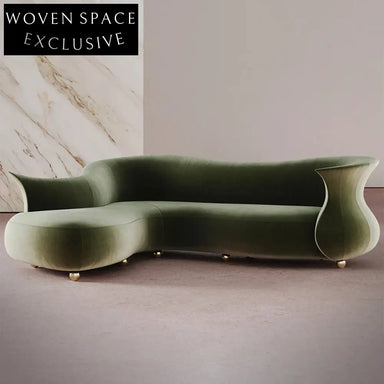 Versatile Green Fabric Reclining Modular Sofa for Modern Living Spaces Couch